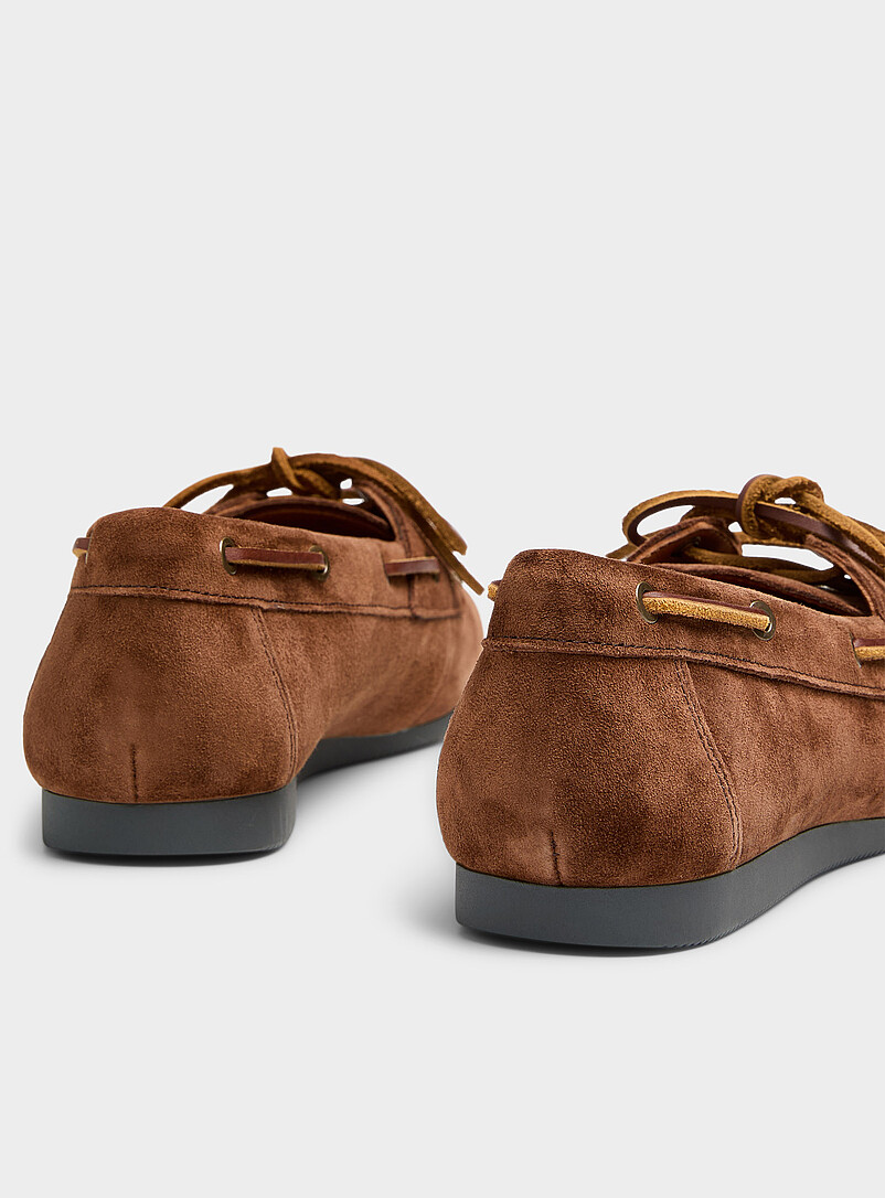 Hillary brown suede boat shoes Women product image 2
