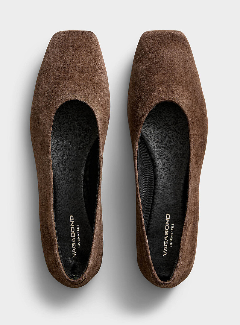 Delia square-toe suede ballet flats Women product image 3