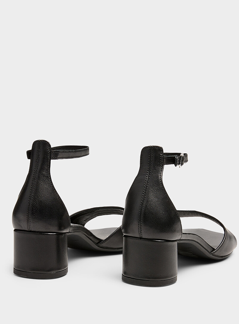 Black leather Piper block-heel sandal Women product image 2