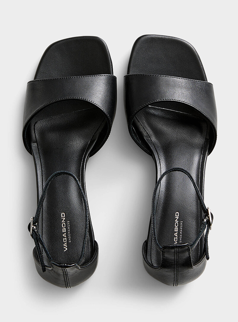 Black leather Piper block-heel sandal Women product image 3