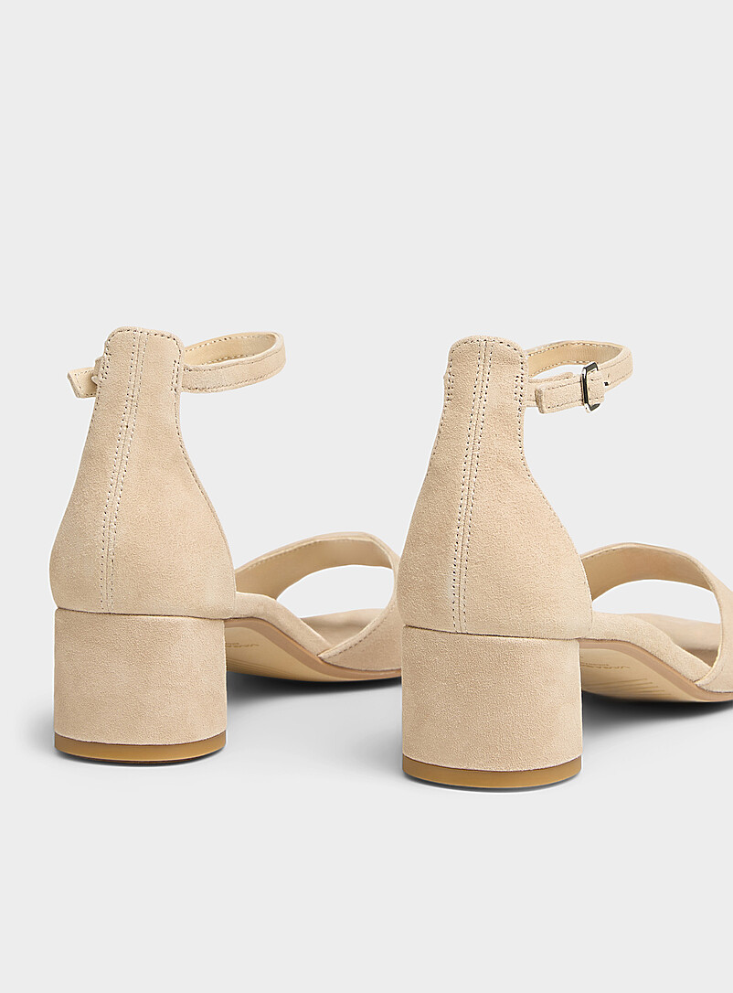 Cream leather Piper block-heel sandal Women product image 2