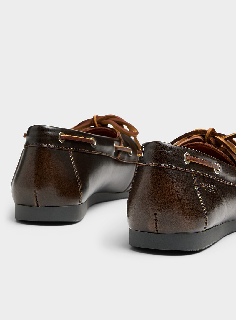 Hillary brown leather boat shoes Women product image 2