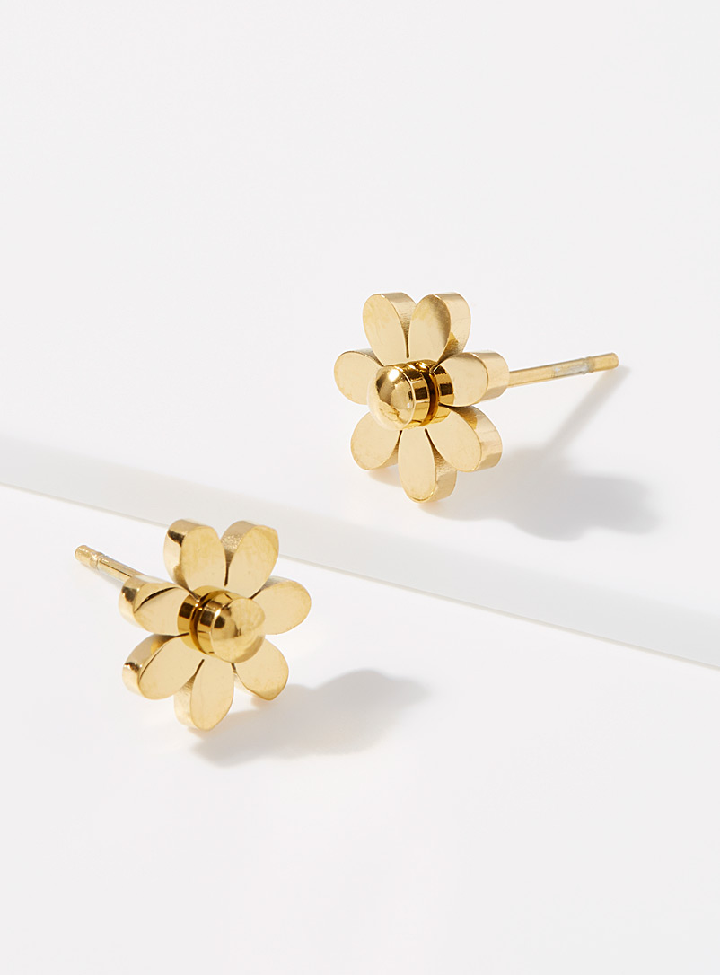 Simons Assorted Golden daisy earrings for women