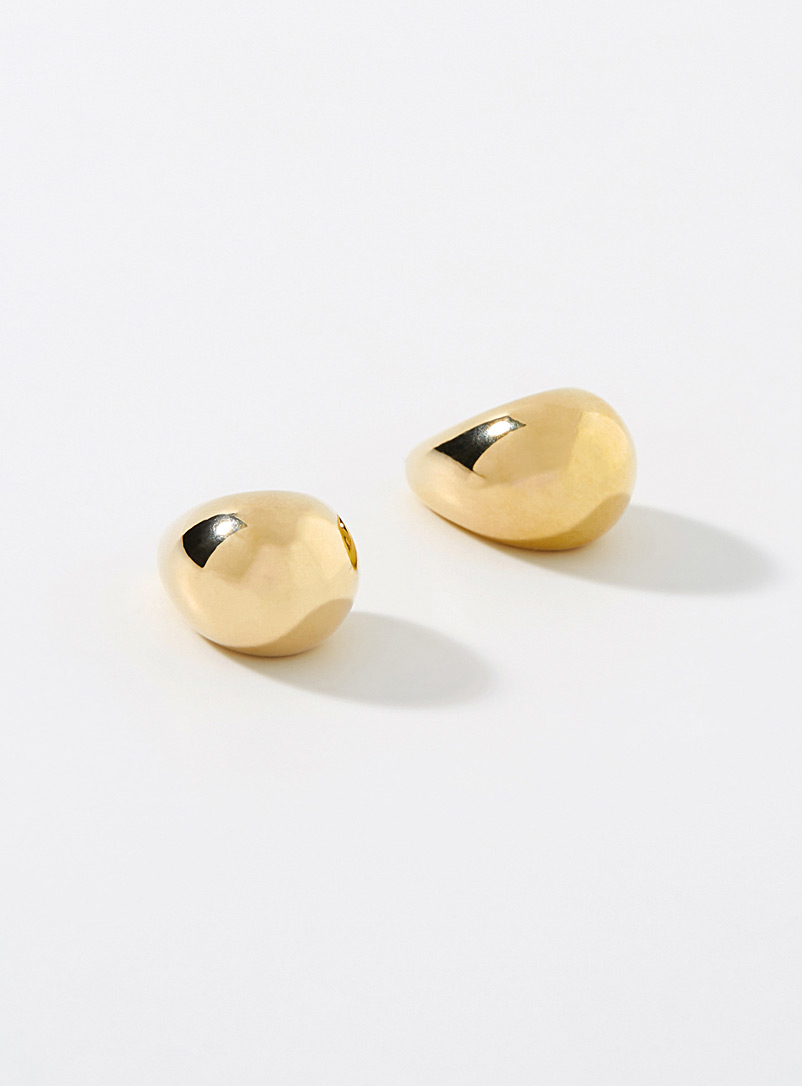 Simons: Les boucles d'oreilles miroitantes d&ocirc;me Argent pour femme