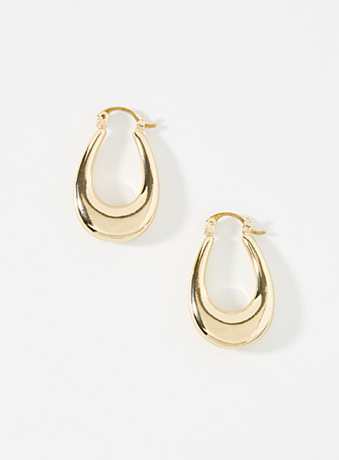 Shiny oval hoops