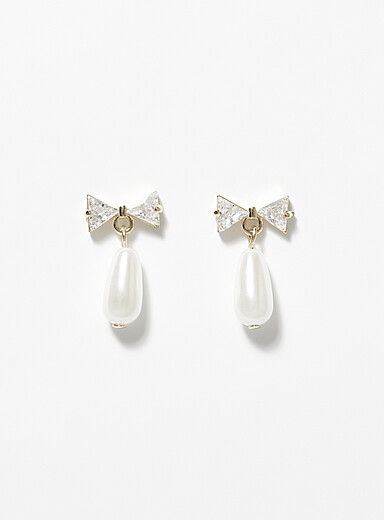 Les boucles d'oreilles perles coquettes