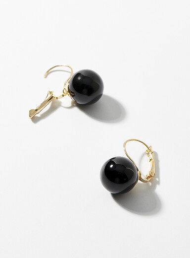 Les boucles d'oreilles billes XL
