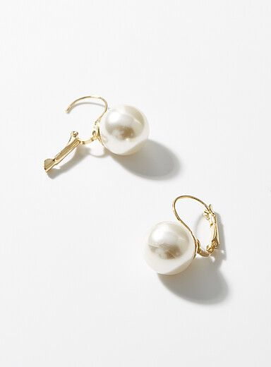 Les boucles d'oreilles billes XL