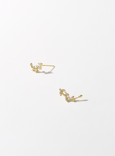 Delicate foliage earrings