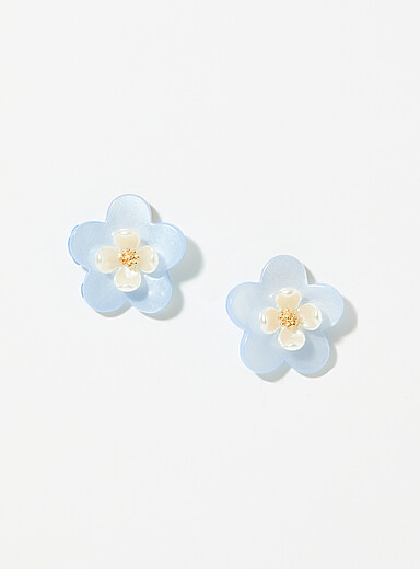 Pastel flower earrings