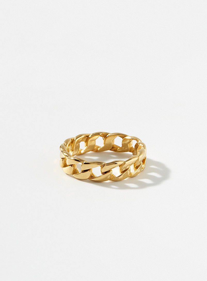Le 31 Gold Chain-like ring for men