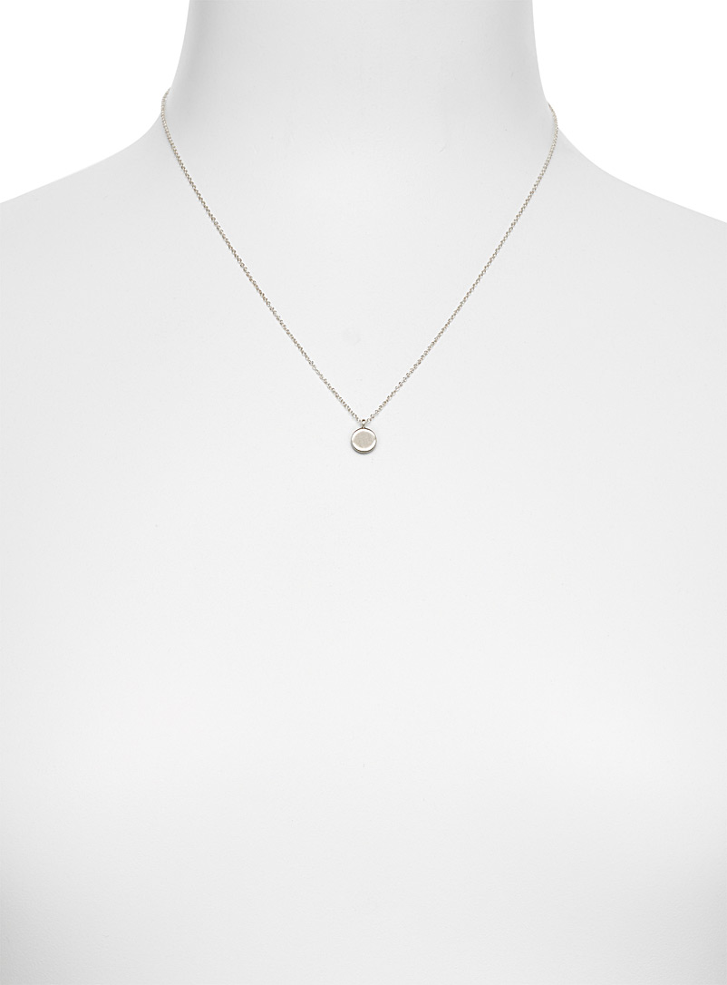 Simons Silver Minimalist pendant necklace for women