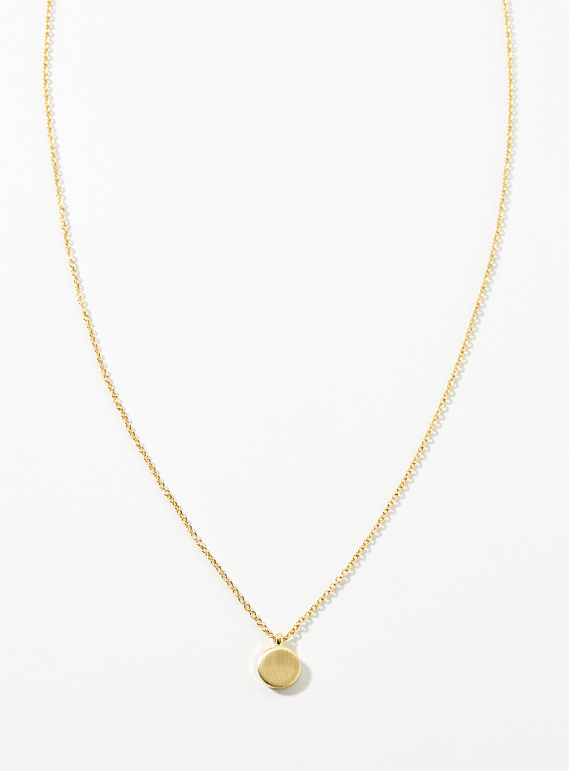 Simons: Le collier pendentif minimaliste Assorti pour femme
