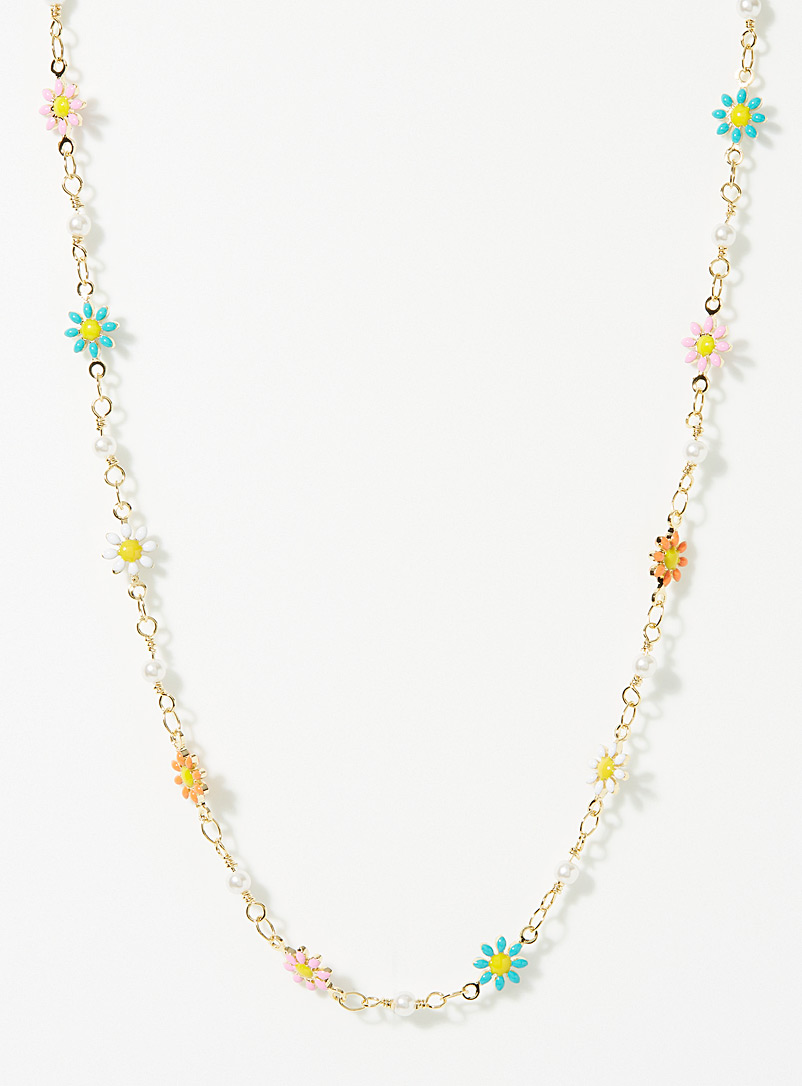 Simons Assorted Little flower necklace for women