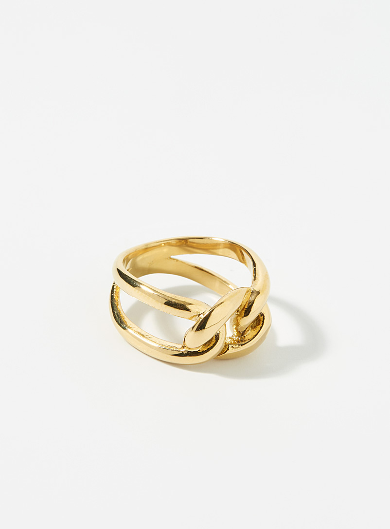 Simons Assorted Interlaced link ring for women