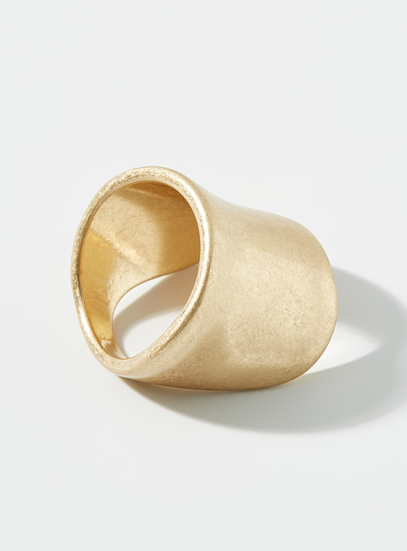 Simons Assorted Large brushed ring for women
