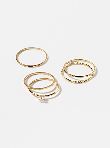 Simplicity rings Set of 5