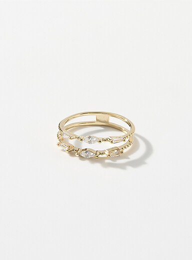 La bague ajour&eacute;e petites pierres
