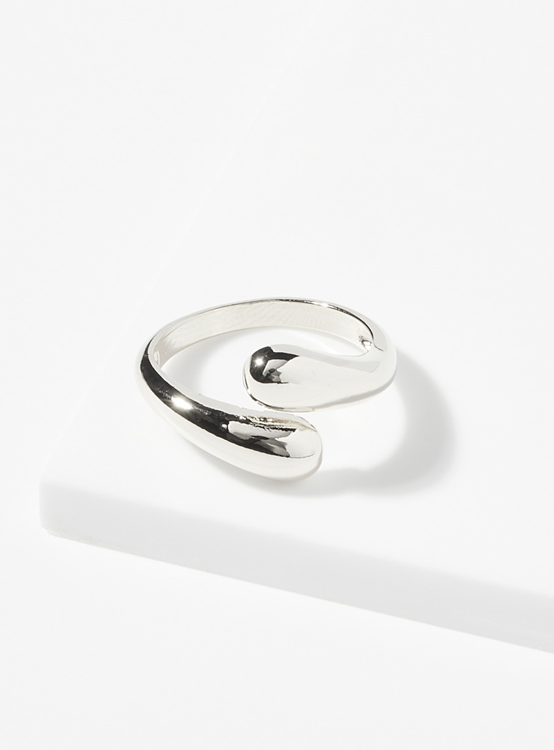 Simons Silver Expressive ring for women