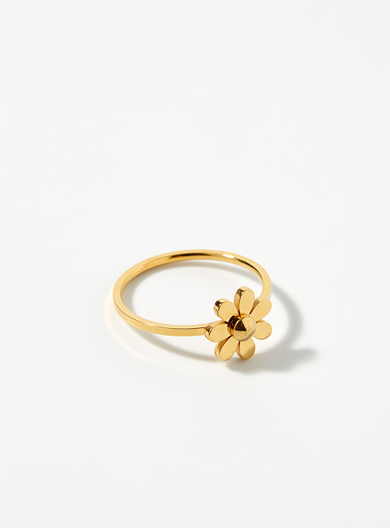 Simons Assorted Golden daisy ring for women