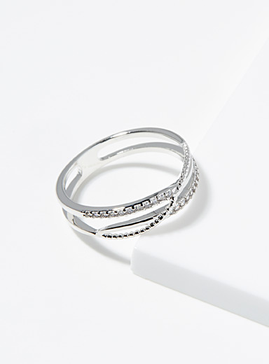 La bague bandes sinueuses