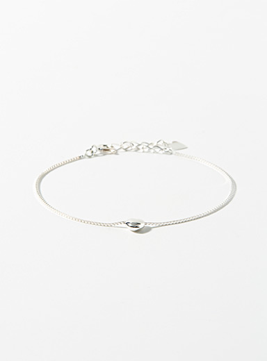 Le bracelet argent minicoeur