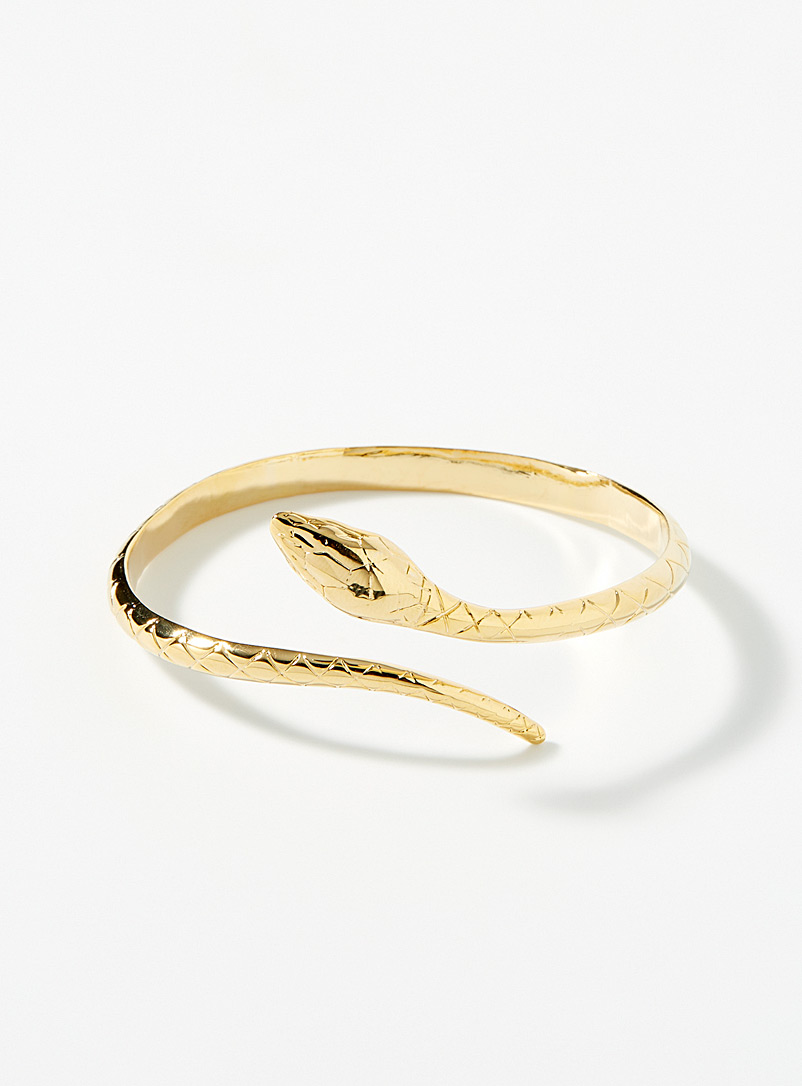 Simons: Le bracelet serpent doré Assorti pour femme