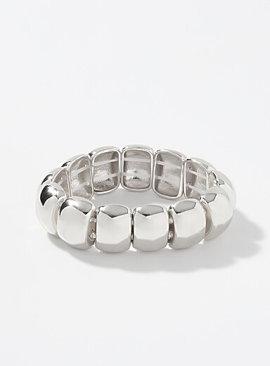 Le bracelet &eacute;lastique &eacute;clat m&eacute;tallique