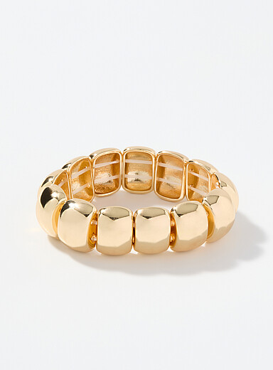 Le bracelet &eacute;lastique &eacute;clat m&eacute;tallique