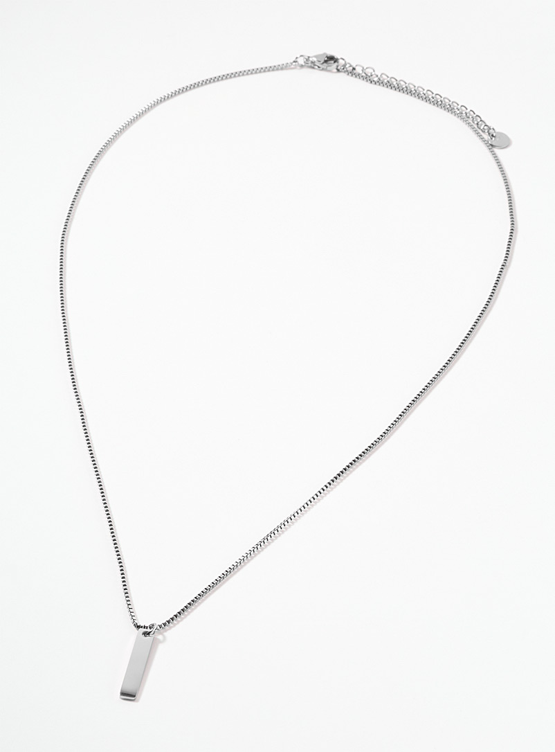 Rectangular pendant necklace product image (primary)