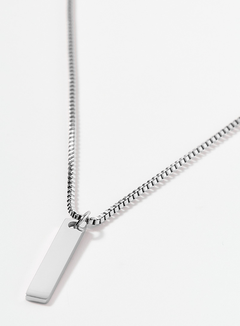 Rectangular pendant necklace product image 2