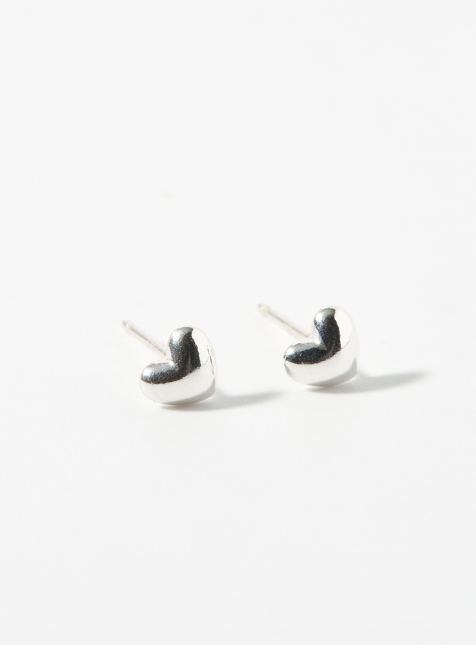 Simons - Women's Mini-heart silver earrings