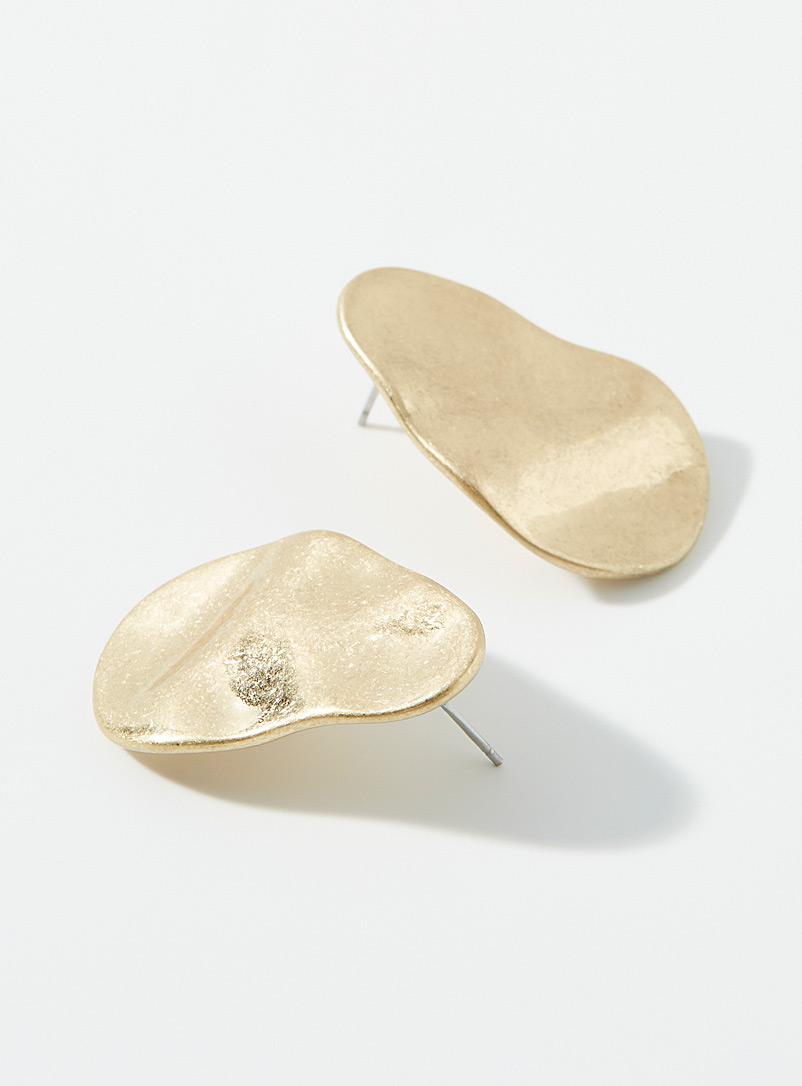 Large Brushed Earrings