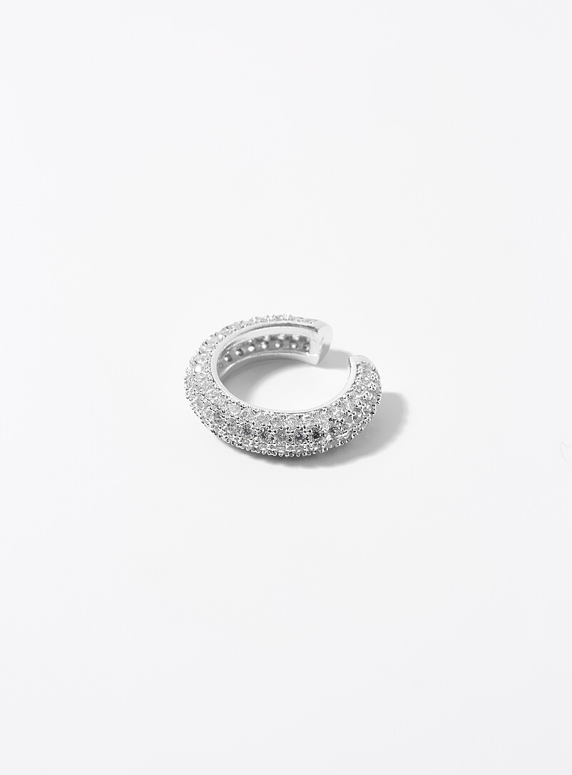 Shimmery Zircon Ear Cuff