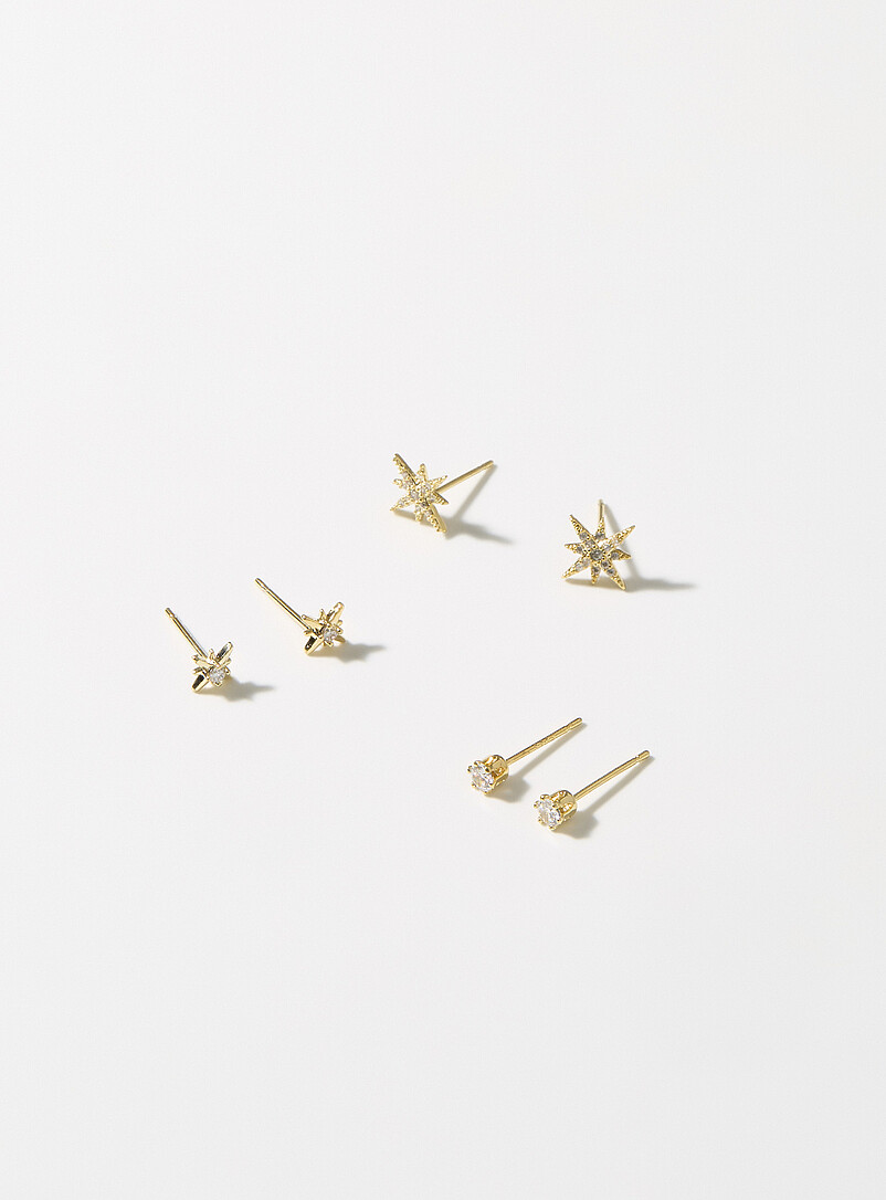 Celestial Bodies Small Earrings Set Of 3