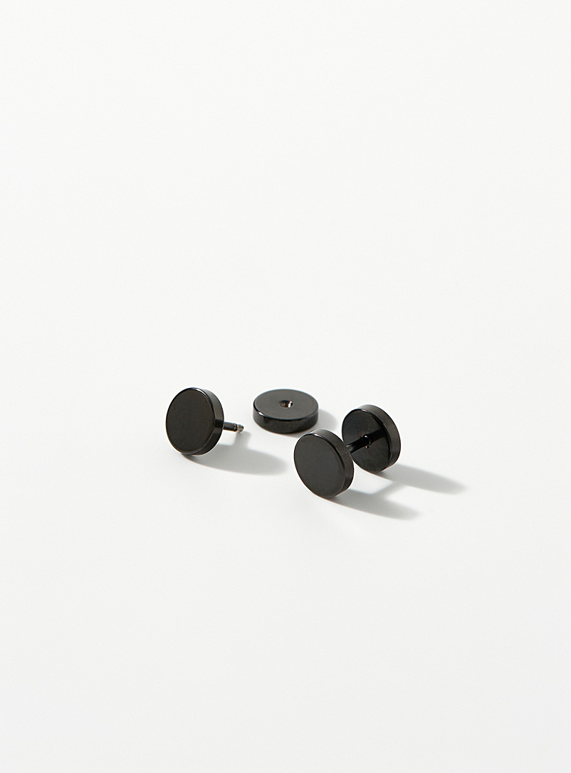 Round plate earrings product image (primary)