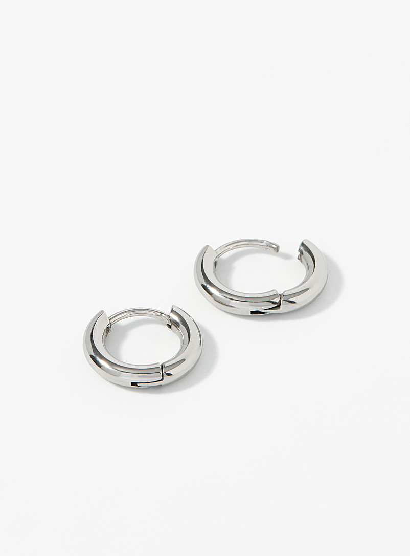 Small stainless steel hoops product image (primary)