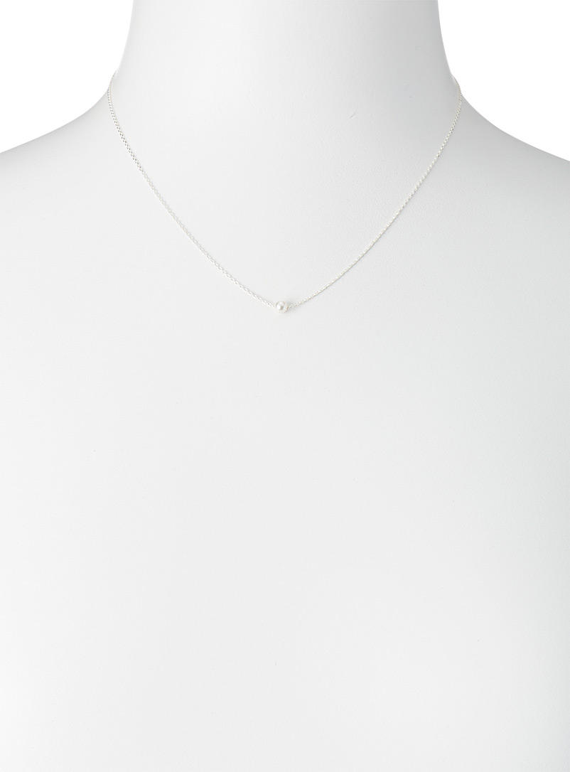 Pearly mini-bead silver chain product image 2