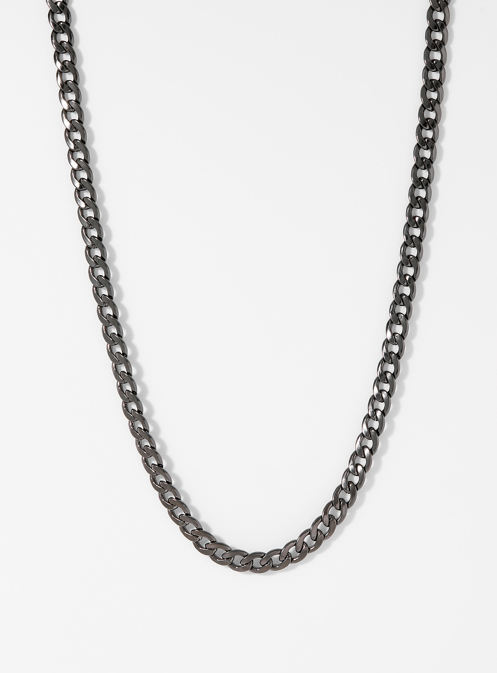 Le 31 Minimalist Silver Chain In Black
