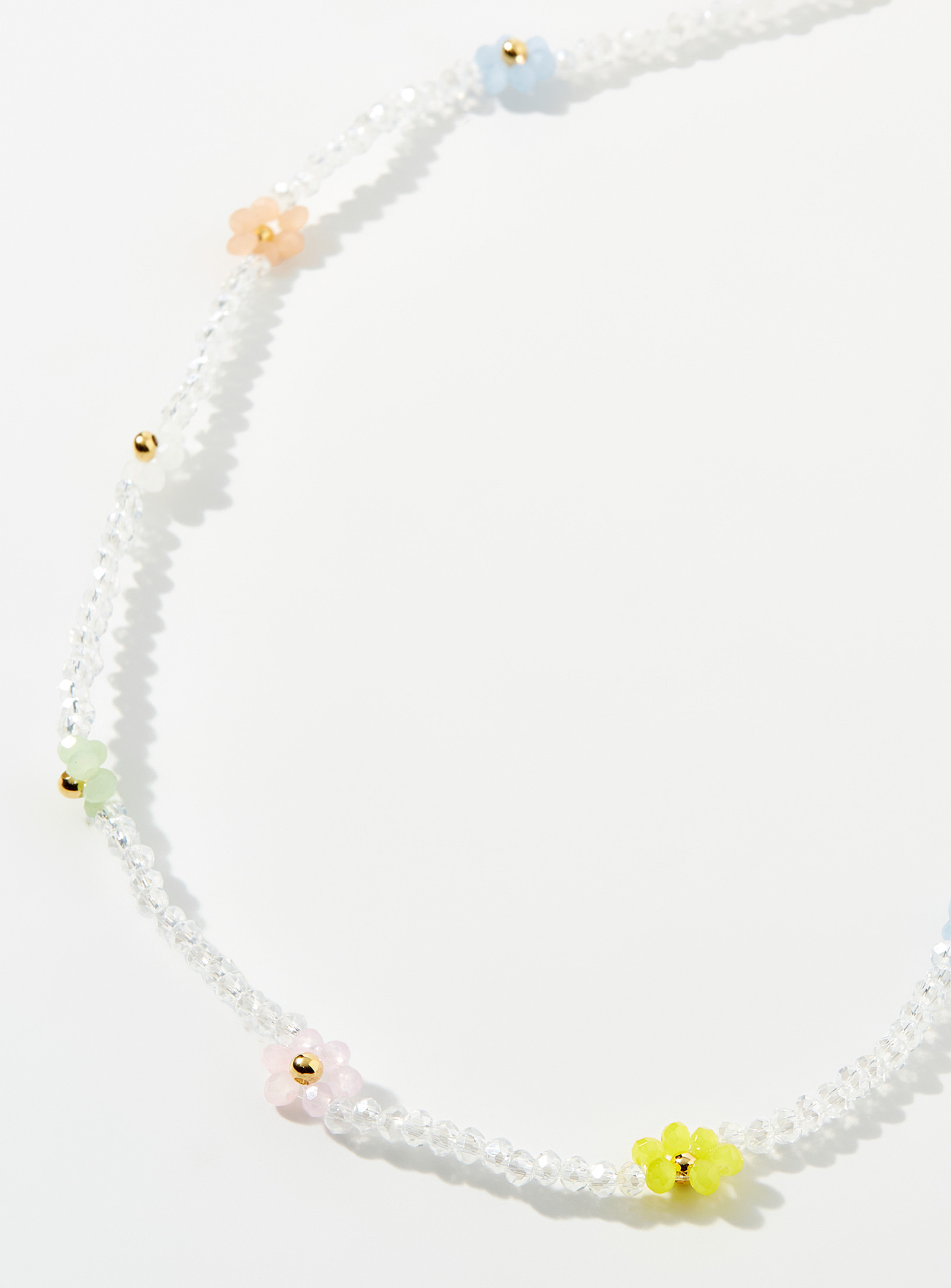 Simons - Women's Pastel daisy necklace