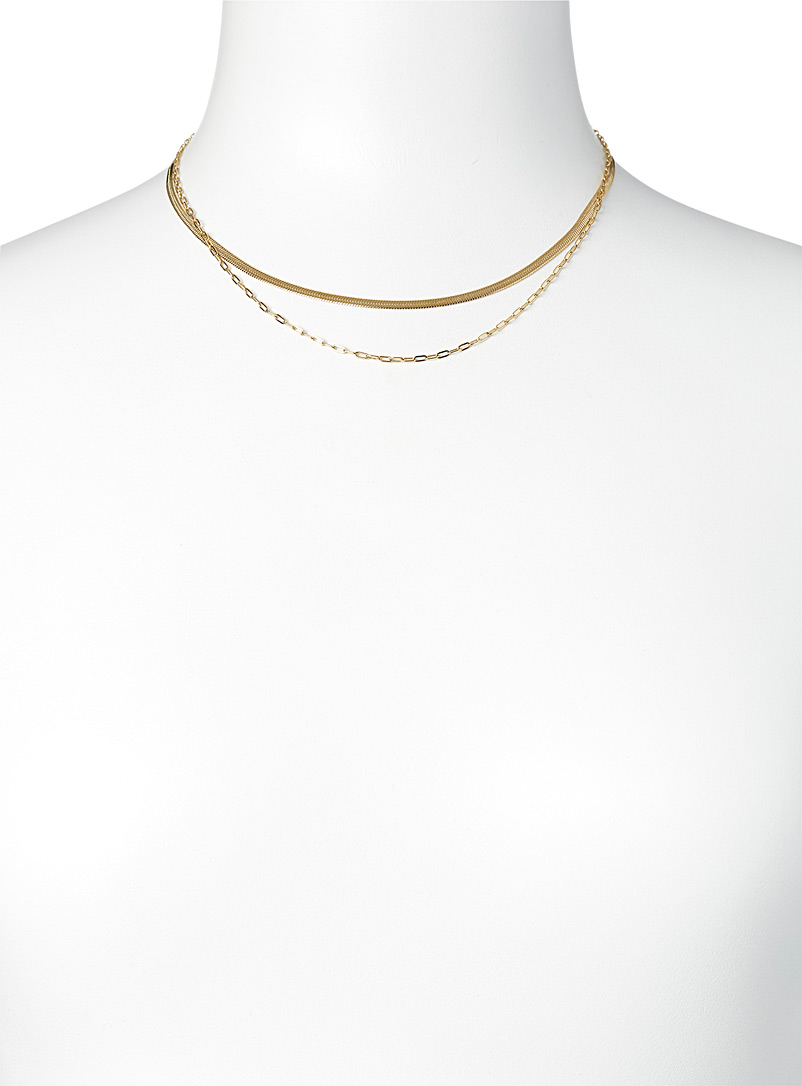 Golden double chain product image 2