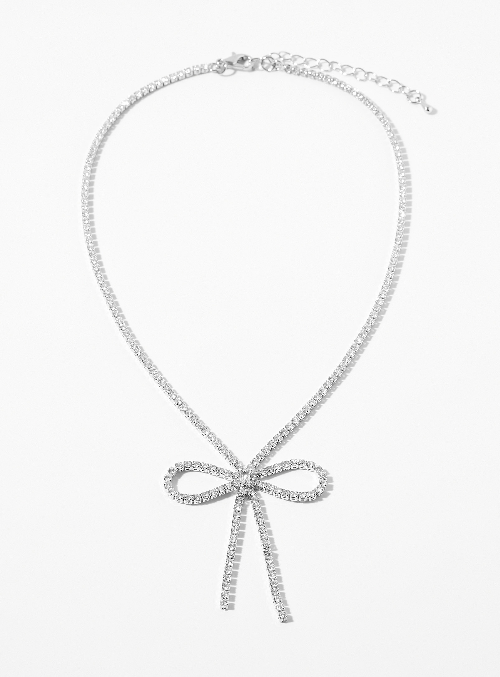 Simons - Women's Crystal bow chain