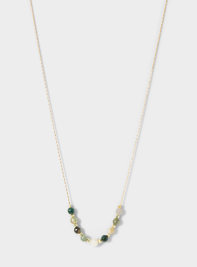 Pearl and faceted stones fine chain product image (primary)