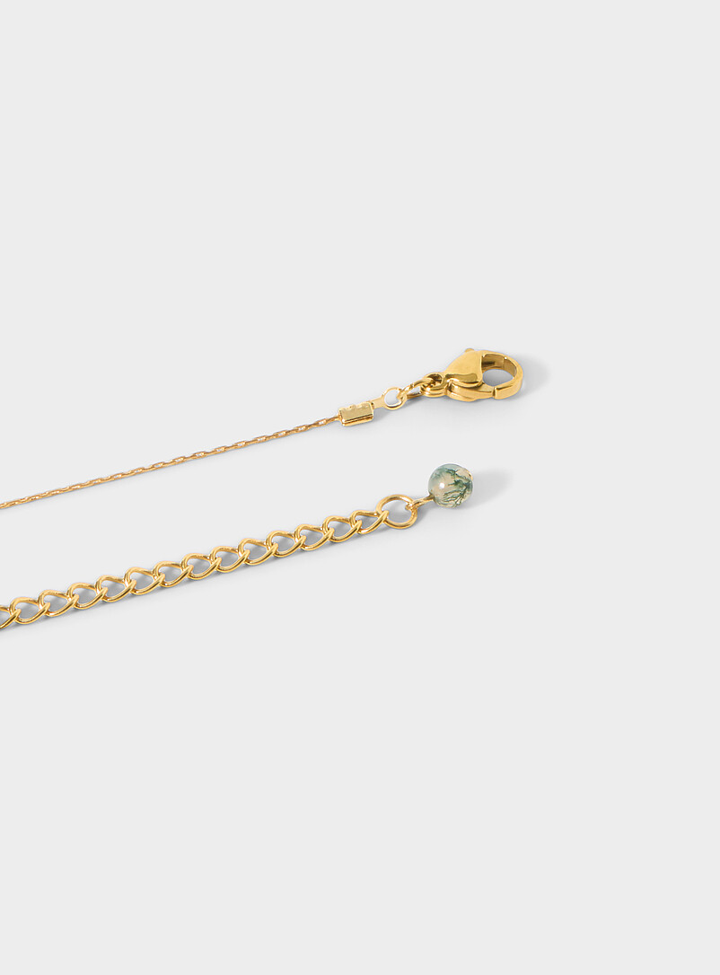 Pearl and faceted stones fine chain product image 2