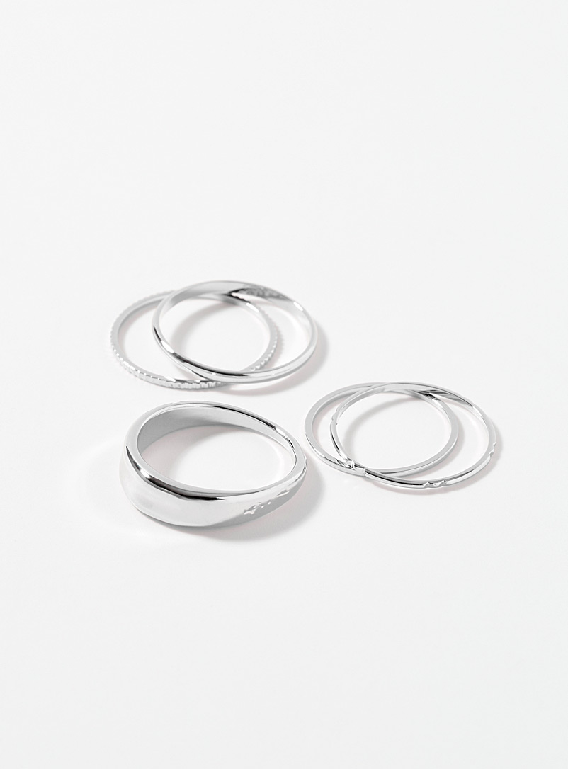 Minimalist rings Set of 5 product image (primary)