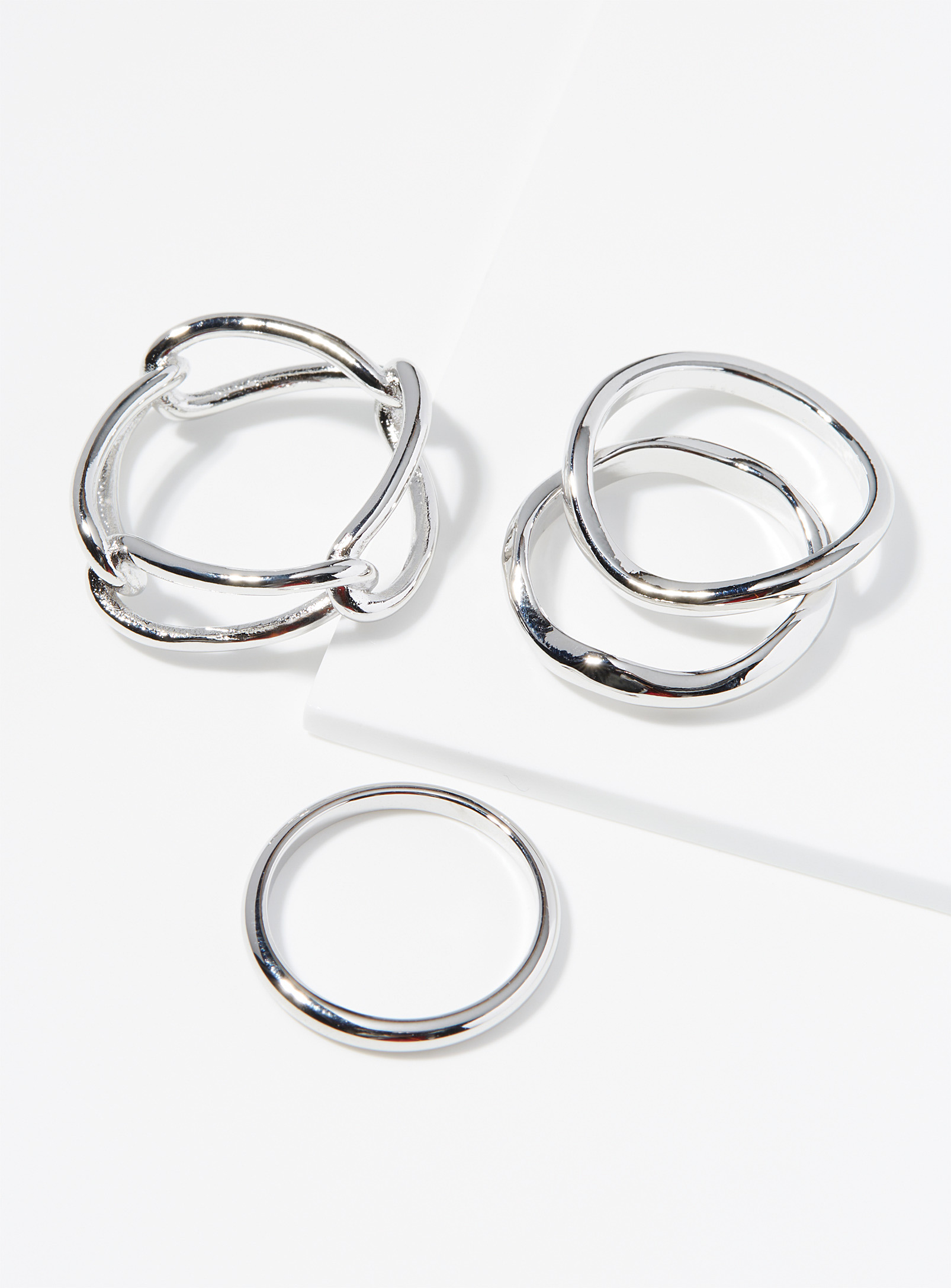 Simons - Women's Irregular rings Set of 4