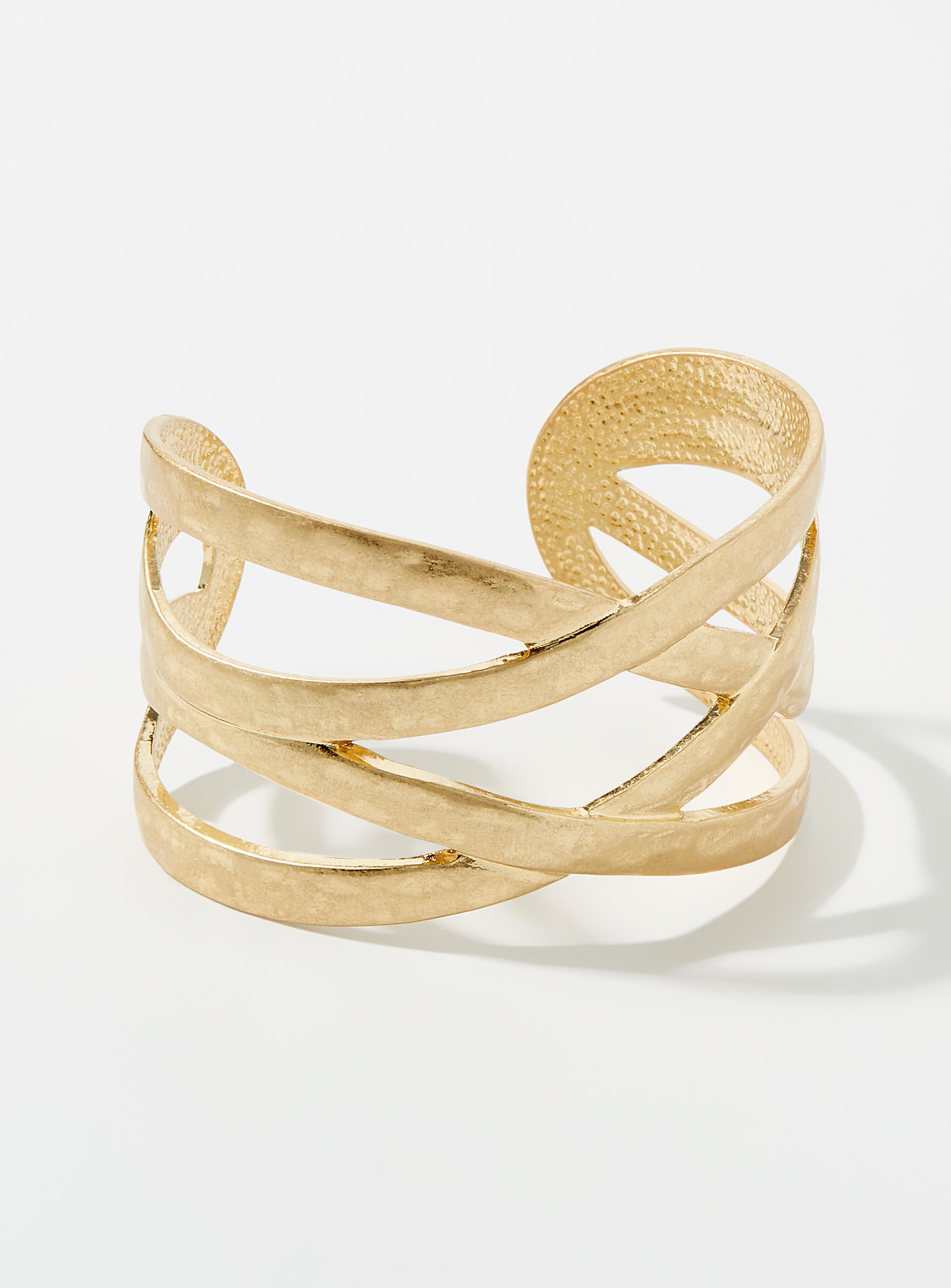 Simons - Women's Openwork wide cuff bracelet