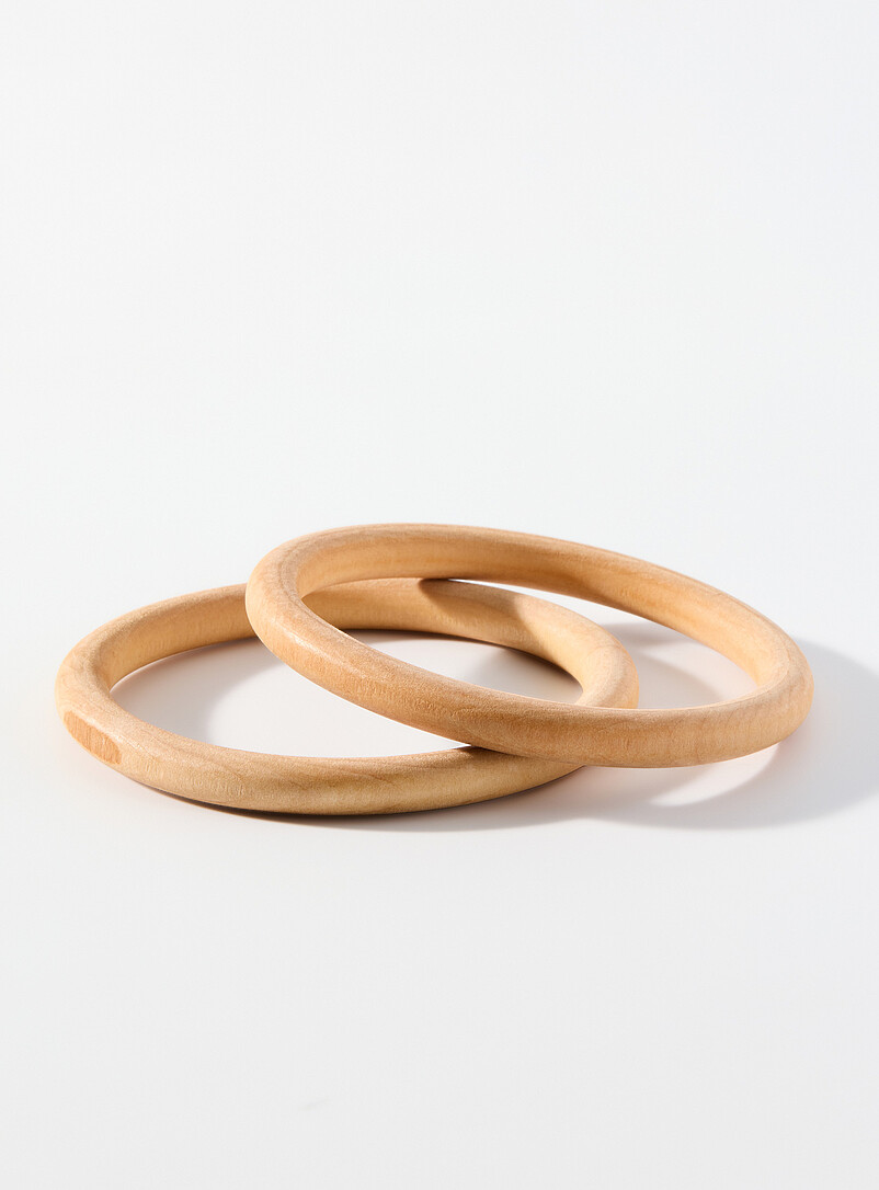 Faux-wood bangles Set of 2 product image (primary)