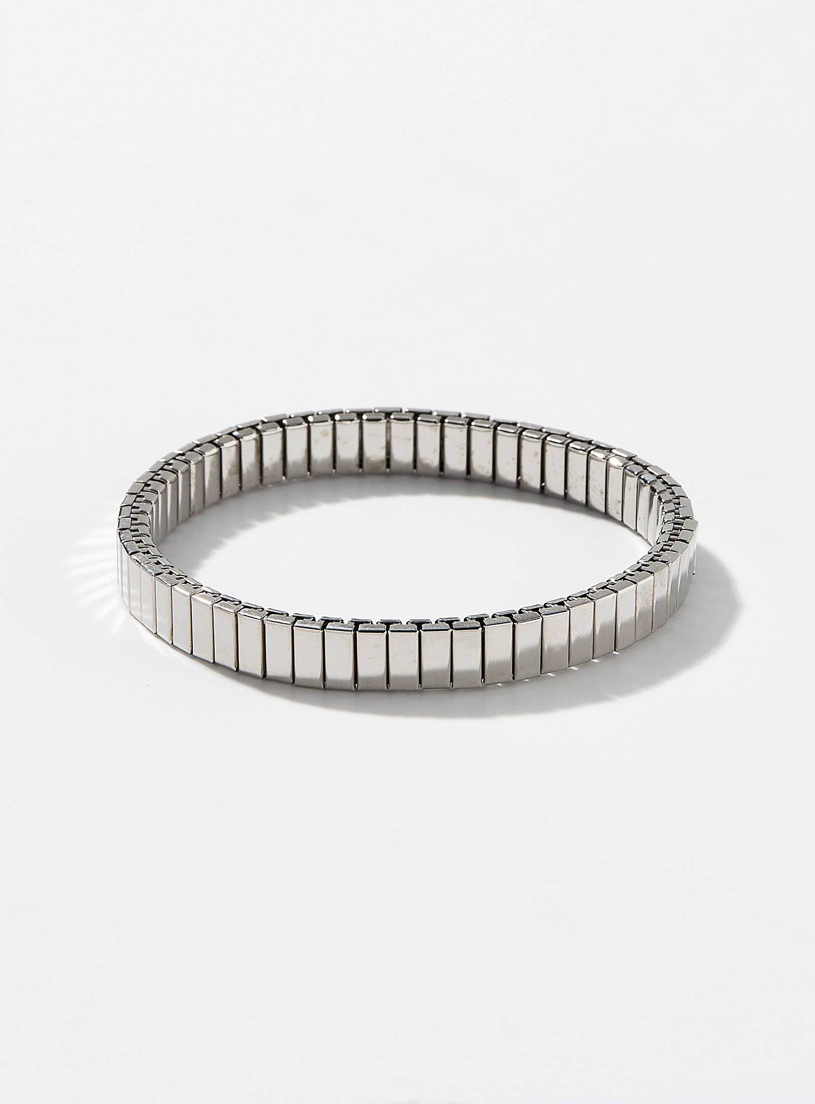 Le 31 Elastic Stainless Steel Bracelet In Metallic