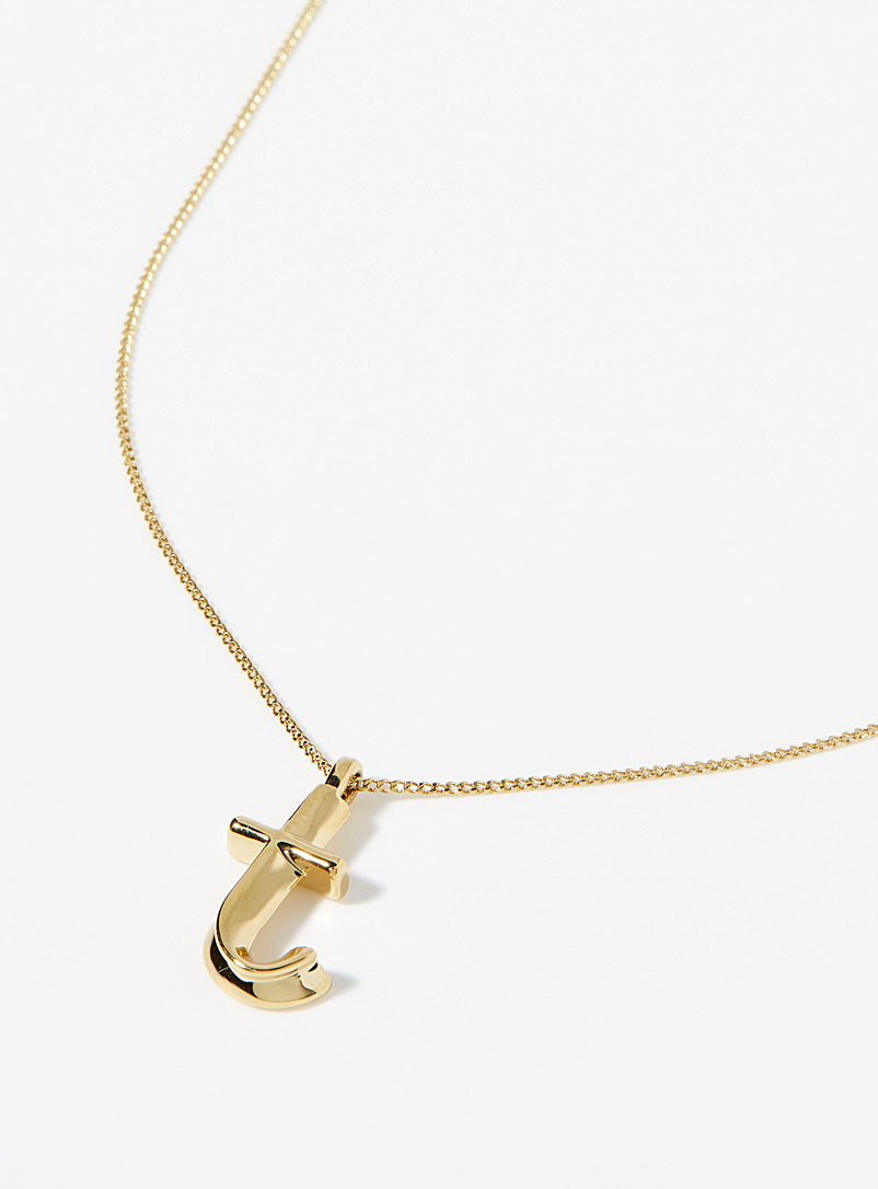 Jenny Bird T Alphabet letter necklace for women
